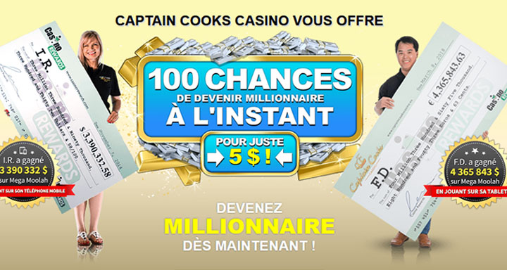 Avis du site Captain Cooks Casino au Canada