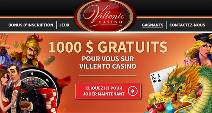 Mega Moolah Villento Casino au Canada